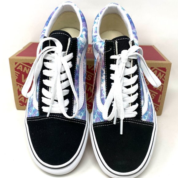 Vans Old Skool Low Top mens Size Blue Black Tie Dye Skateboarding VN0A5AO96GF - Picture 4 of 12